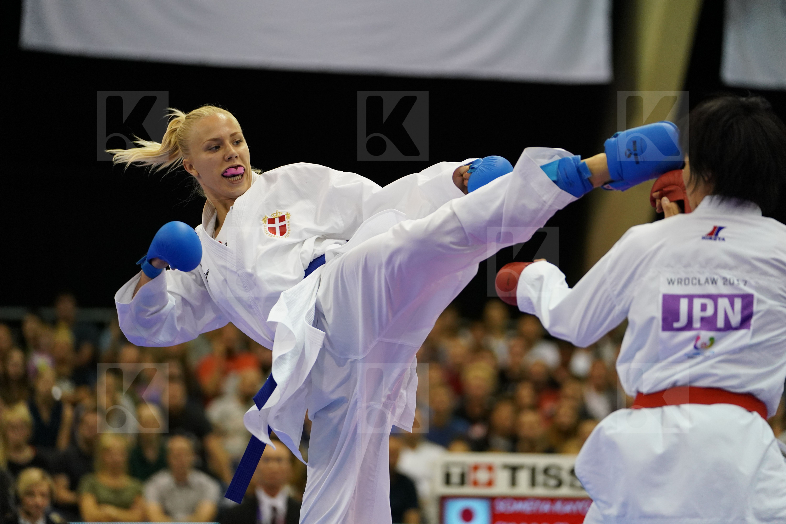 bronze match Denmark Female Kumite -68kg Japan Pedersen Katrine Someya Kayo